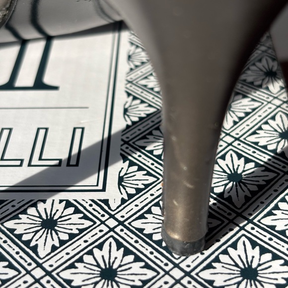 M By Marinelli Exposed Pewter Peep Women's Heels - Picture 6 of 10